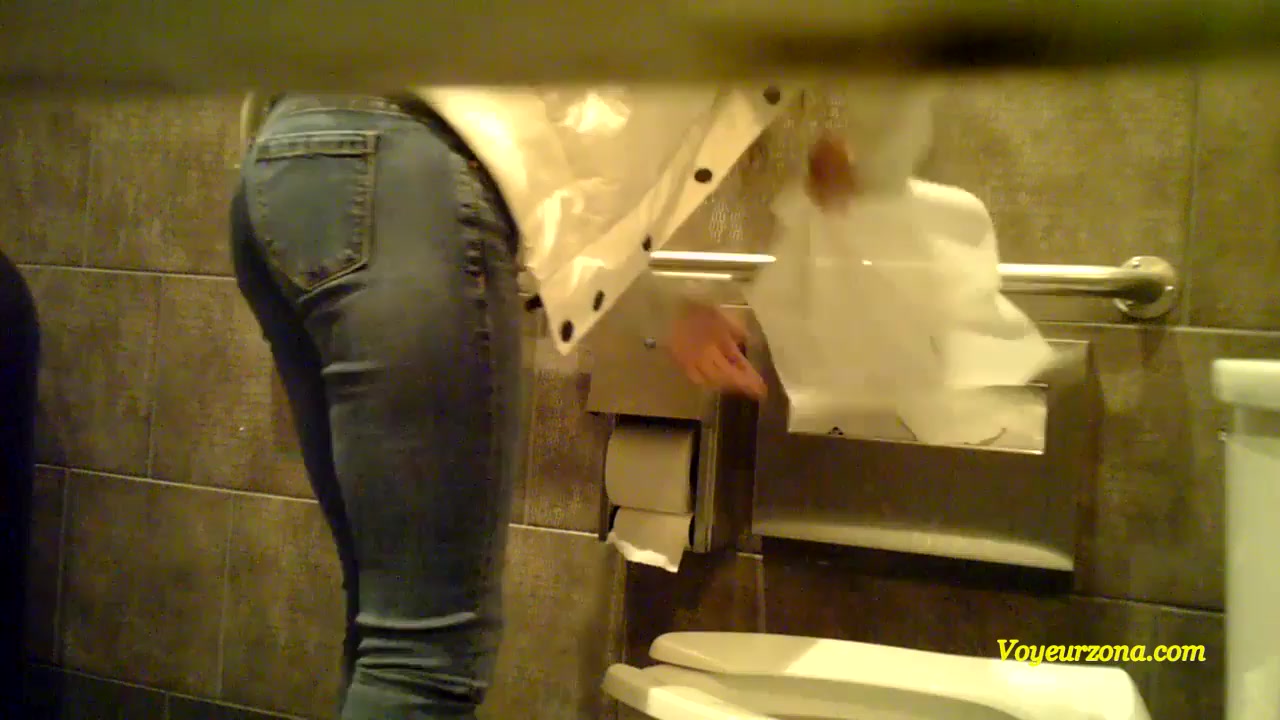 Cute jeans butt poop