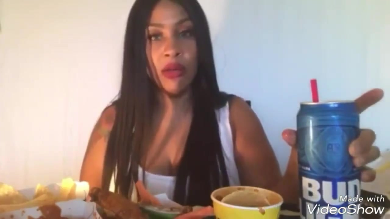 Ebony Eating & Burp Complation