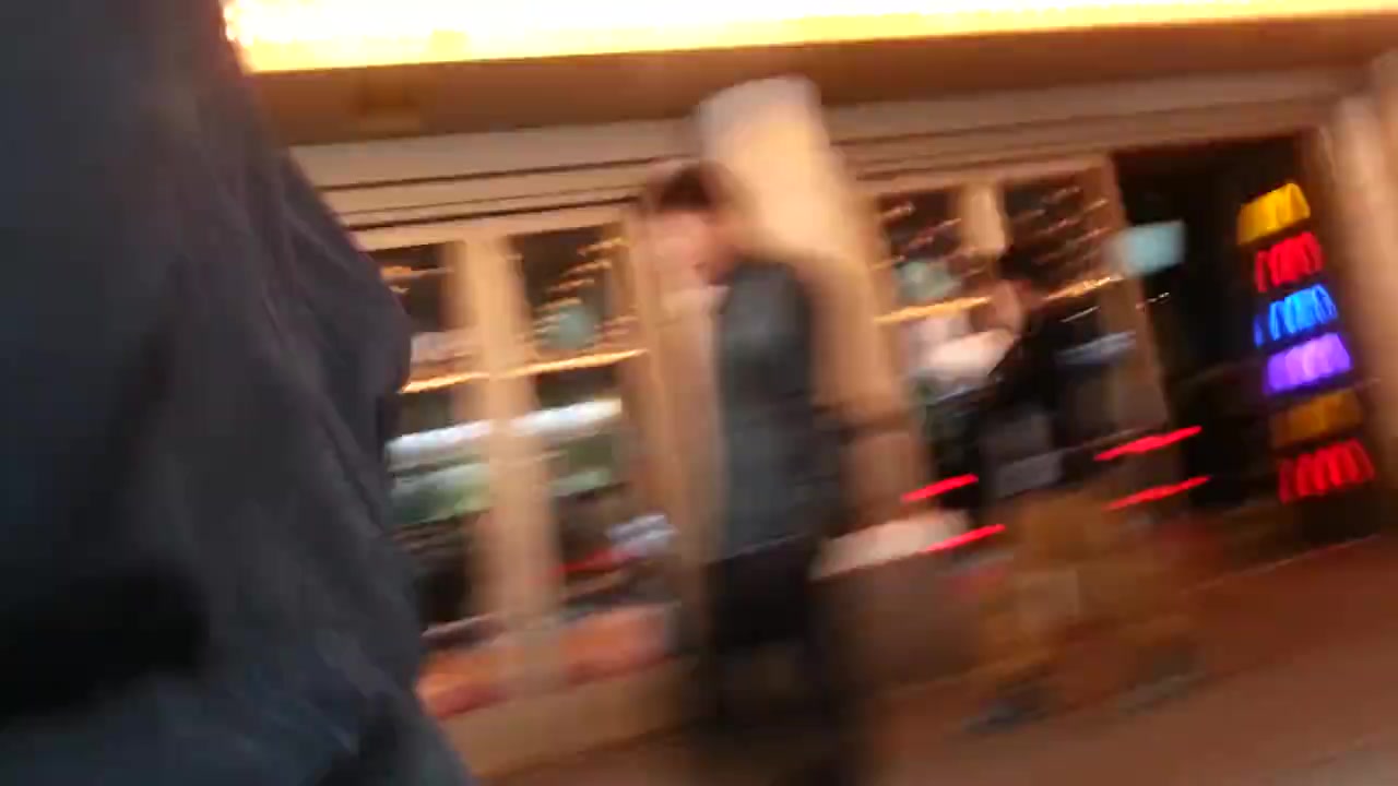 Walking down 42nd Street with Cock Out