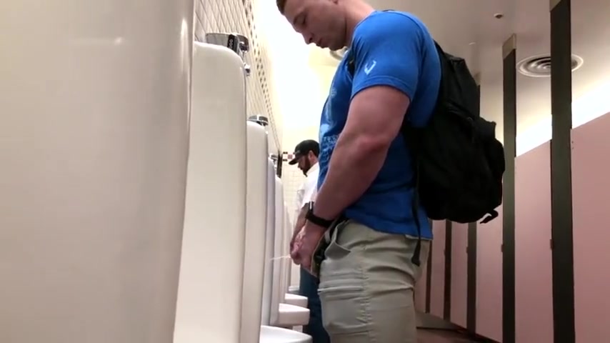 HOT MEN PISSING AT THE URINAL - video 6
