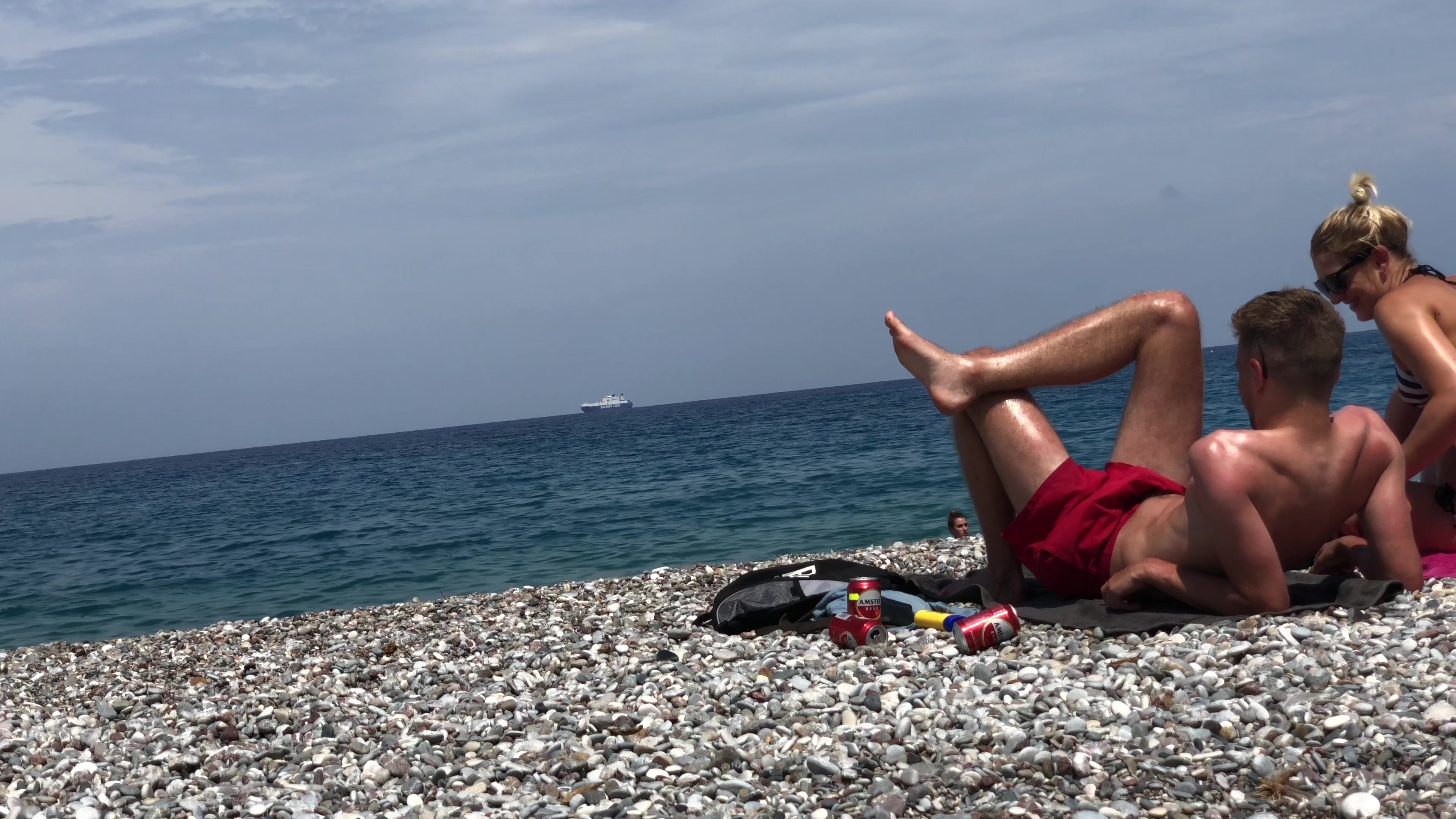 boner at the beach - video 2