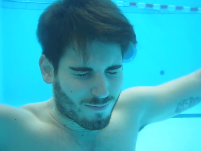 Breath hold underwater pool