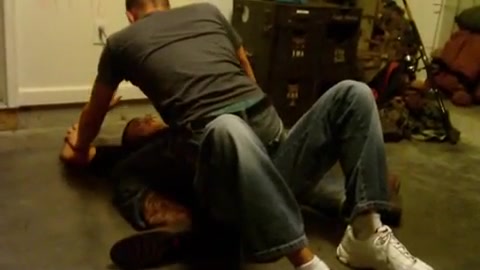 When Marines decide to wrestle
