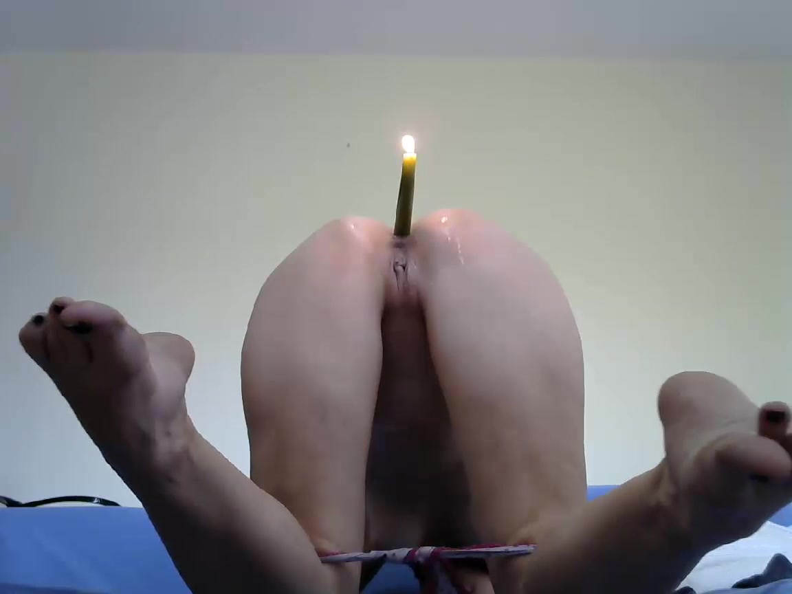 Webcam Slave Spit On With Candle In The Ass