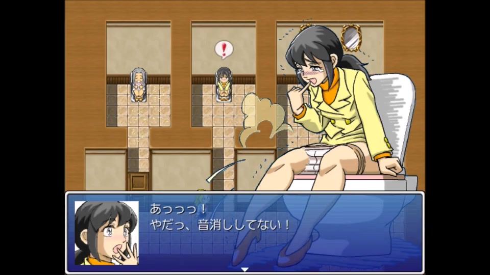 Girl's pee scenes in Japanese game #1