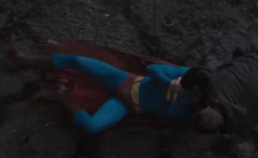 Superman dragged