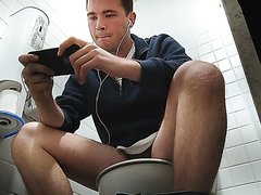 5... toilet hx 29- Cute young guy pooping