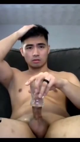 Asian Male Masturbating