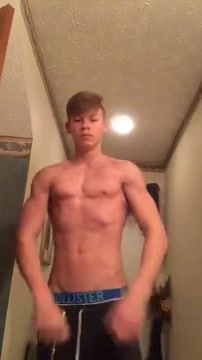 Teen muscle flex - video 2