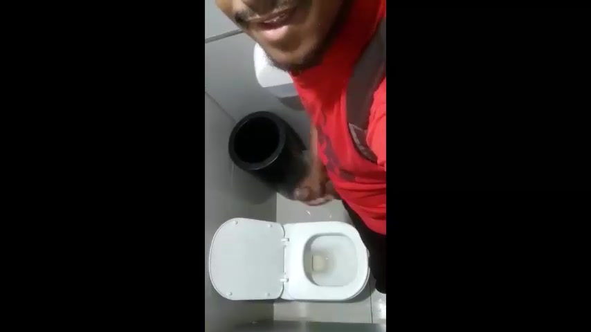 Teasing in the mall bathroom