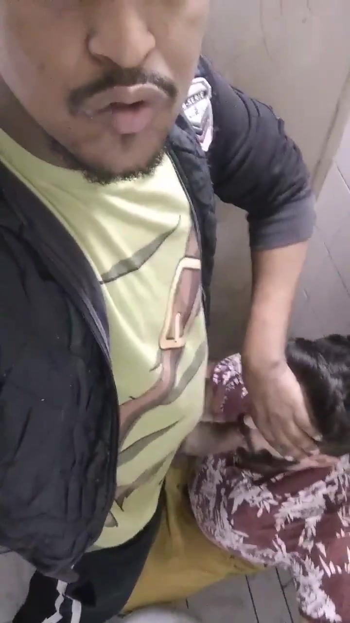Being sucked in party bathroom