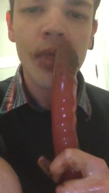 young suck dirty dildo full of shit