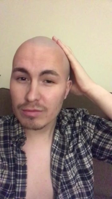 shaved head feels great
