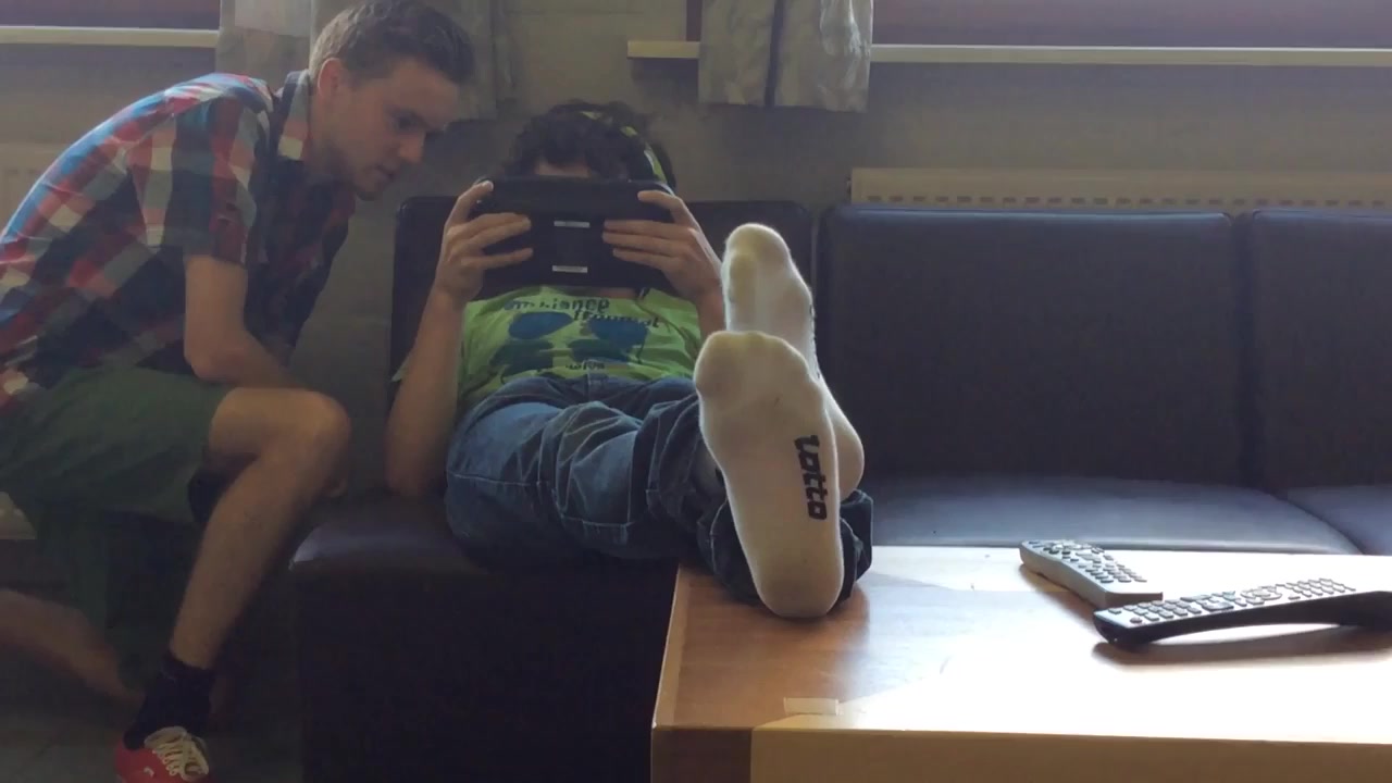 Spy cam friends: white socks (2)