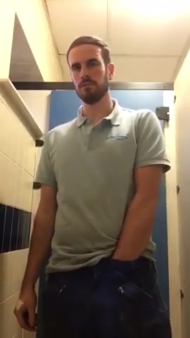 Straight man exposing himself