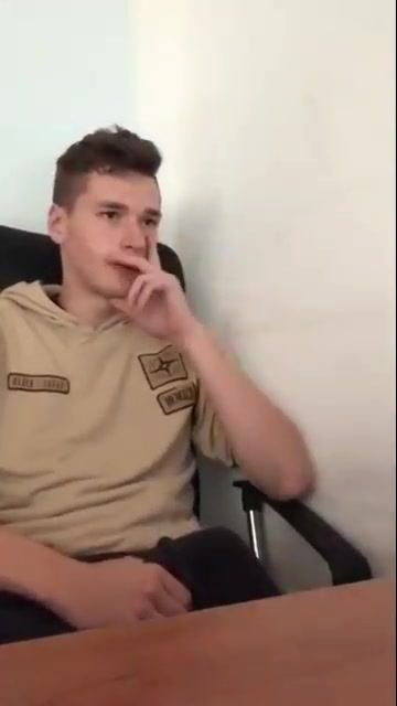 Teen twink jerking for fake girl