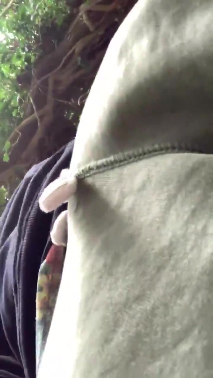 Sexy guy shows cock in public