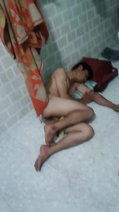 Drunk boy passed out sleeping naked. Friends left him.