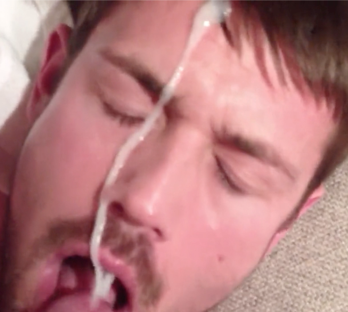 Thick cum facial