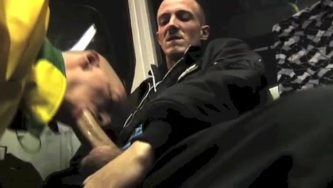 cocksucking skinheads in the bus