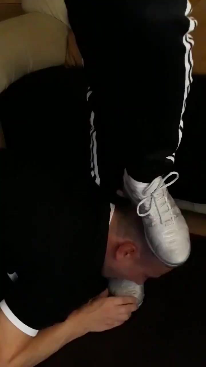 Daddy worships scally boy's sneakers