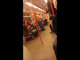 Str8 guy stripped in metro