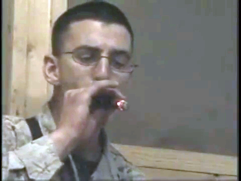 Marines Smoking Cigars