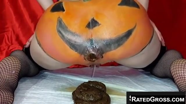 halloween ass shit whil drip discharge pussy
