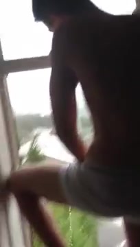 Pissing out the window 2