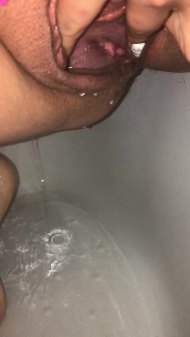 Pee before shower - video 2
