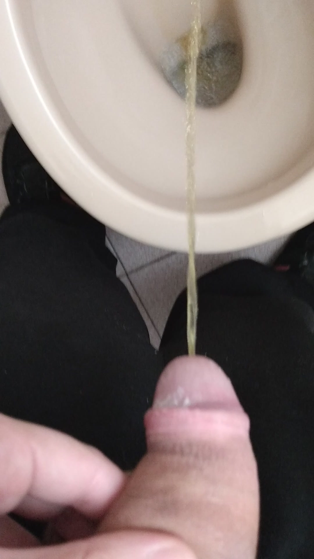 Pissing and stroking my cockhead