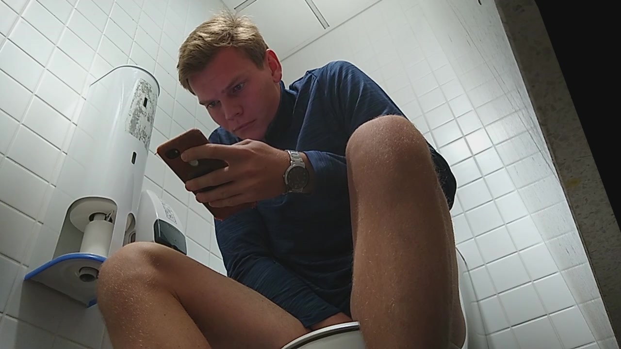 toilet hx 52- College guy with sexy legs