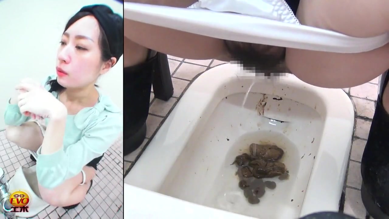 Japanese toilet poop - video 6