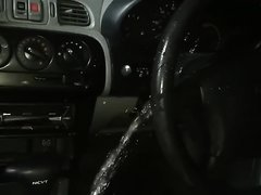(PISS) Chubby piss lover girl washes her car with her urine