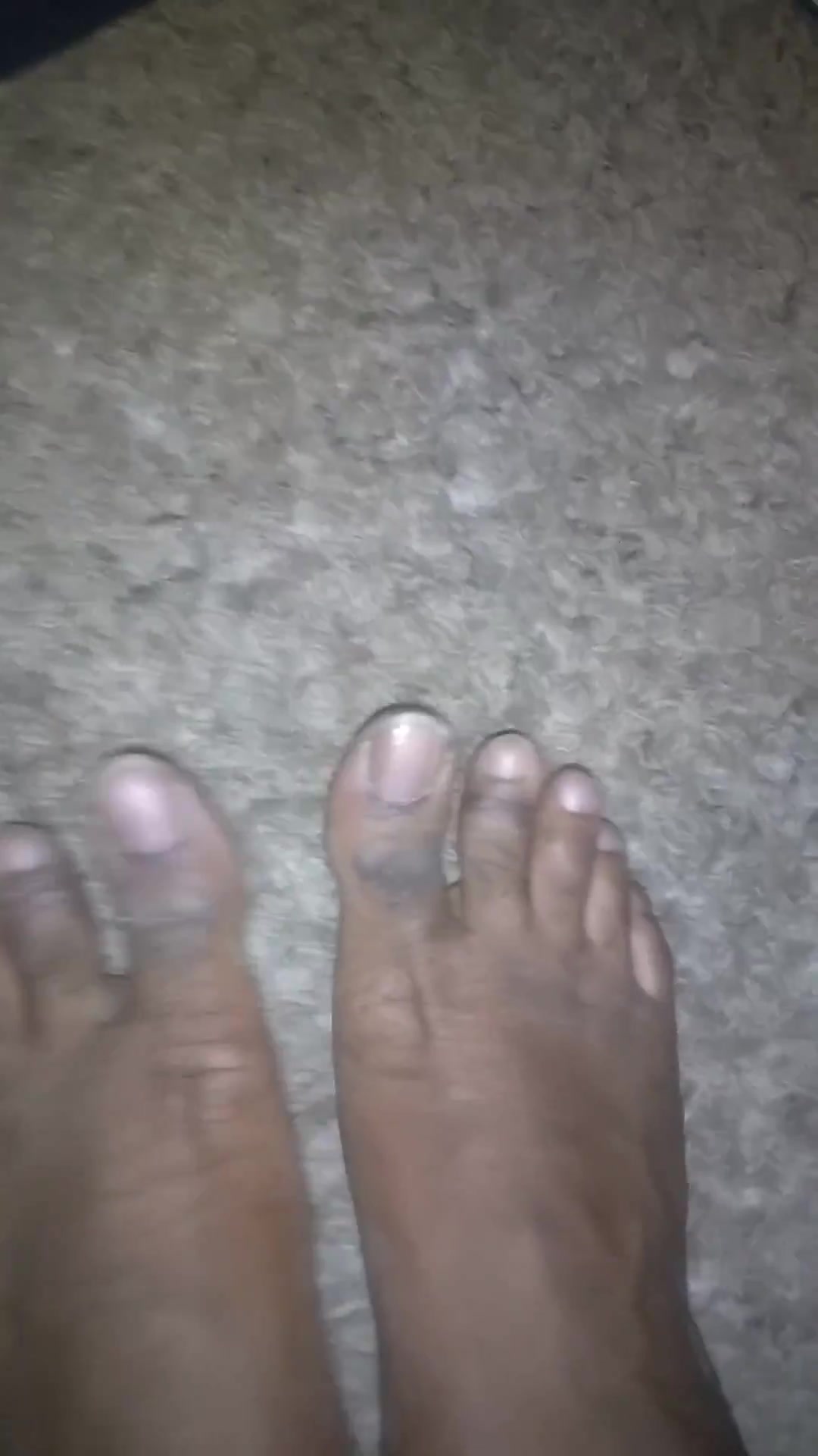 Black male feet - video 2