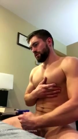 Griffin wanks and eats cum (1)