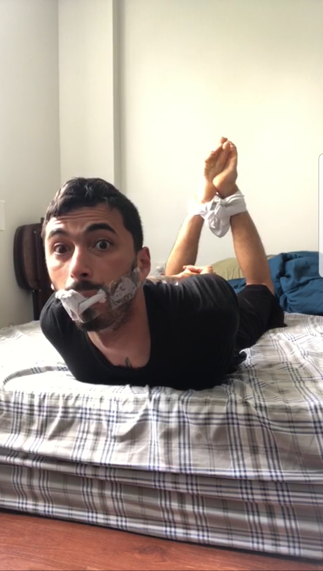 Sock Gagged and Struggling