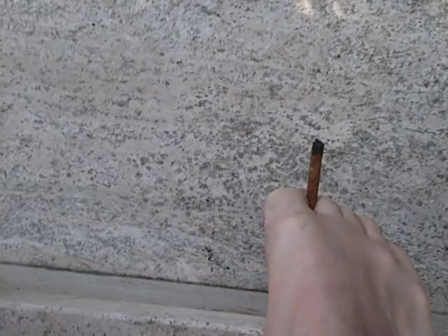 the pleasure of extinguishing a cigarette by my sole