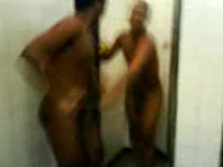 naked guys in a public shower