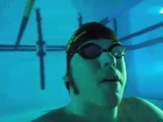 Underwater in the pool