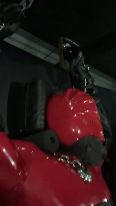 Milking Machine on My Red Rubber Slave