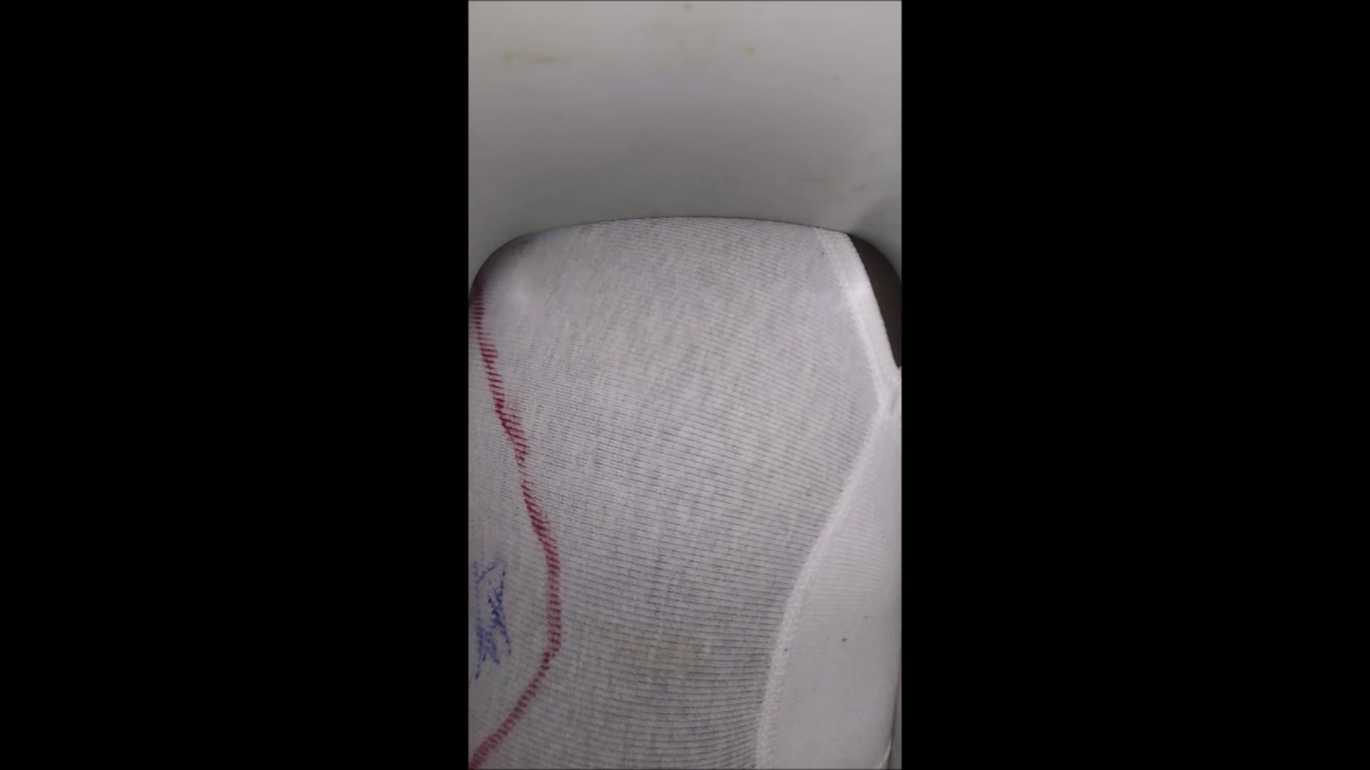 Small fart in trash can