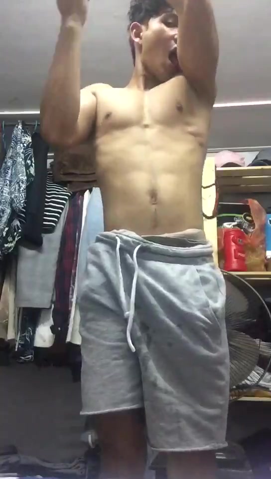 Handsome Malay Guy Strip Showing Cock