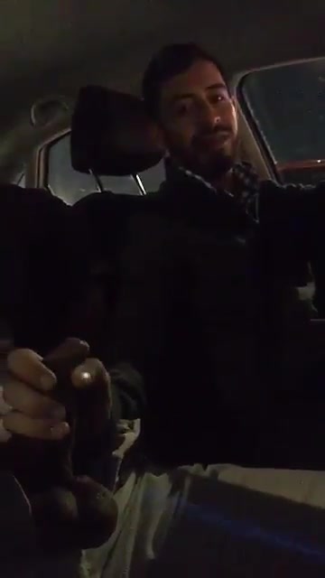 Pig gives buddy a handjob while driving