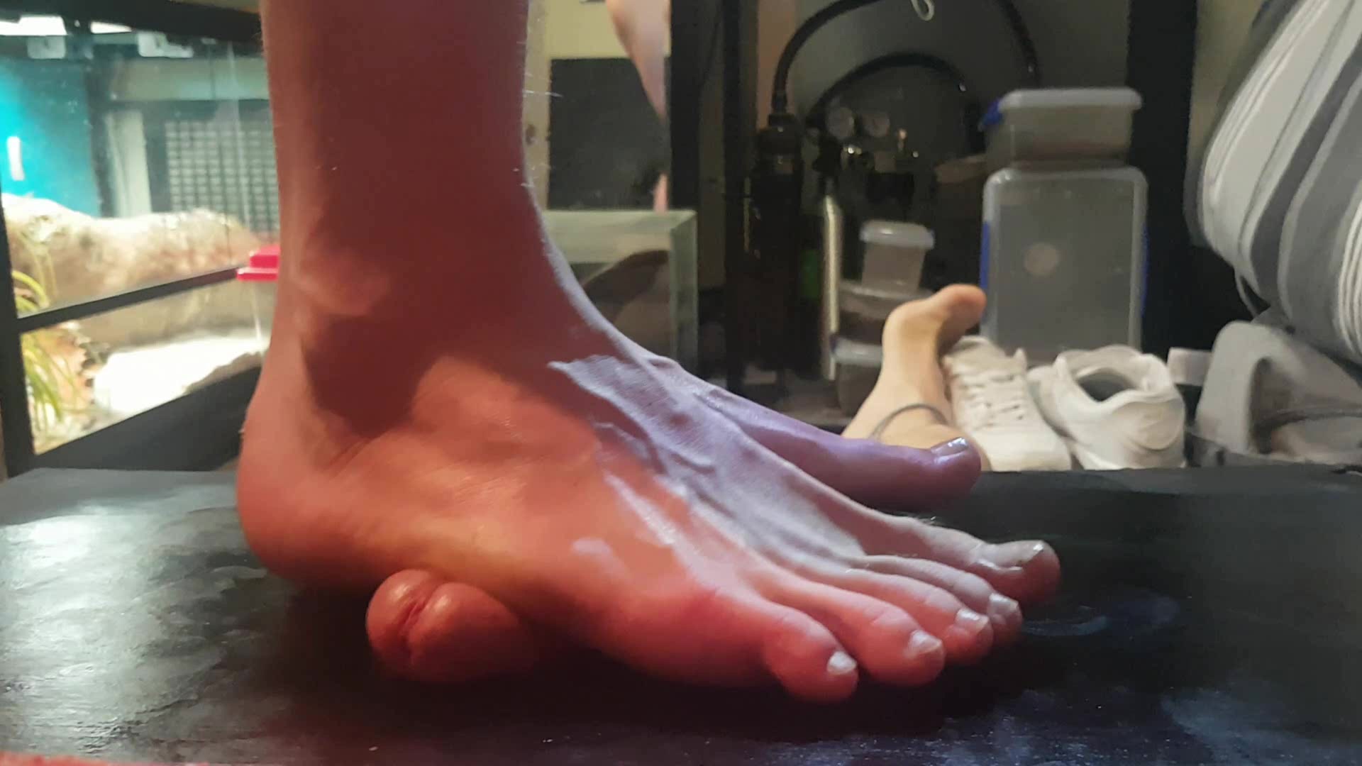 Feet fetish: teen boy tramples cum out of cockâ€¦ ThisVid.com