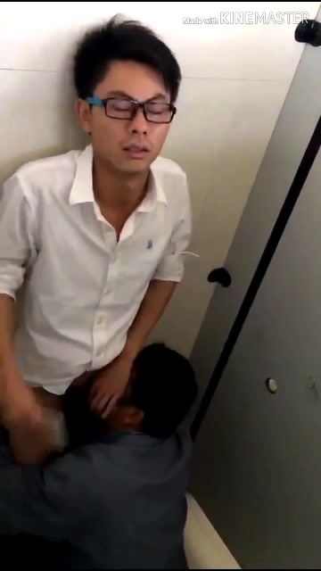 Caught some sort of action inside a  cubicle