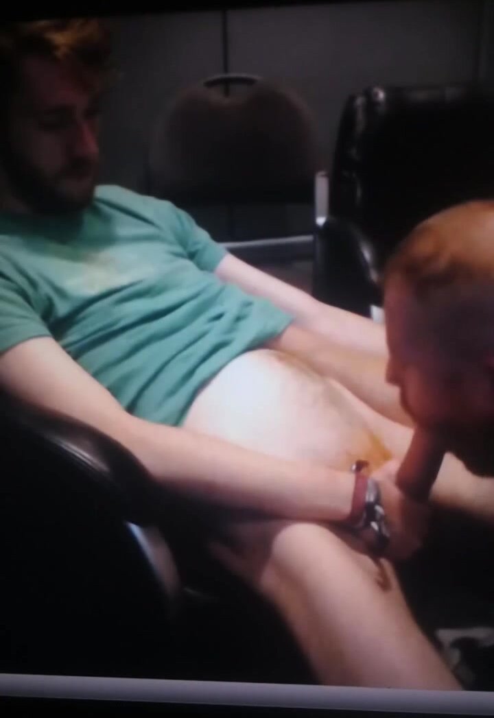 Uncut ginger gets sucked and swallowed