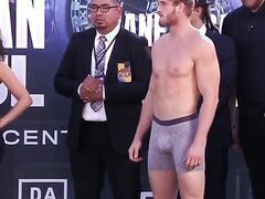 LOGAN PAUL AT THW WEIGH IN