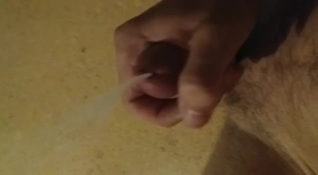 My straight classmate cums from his small dick