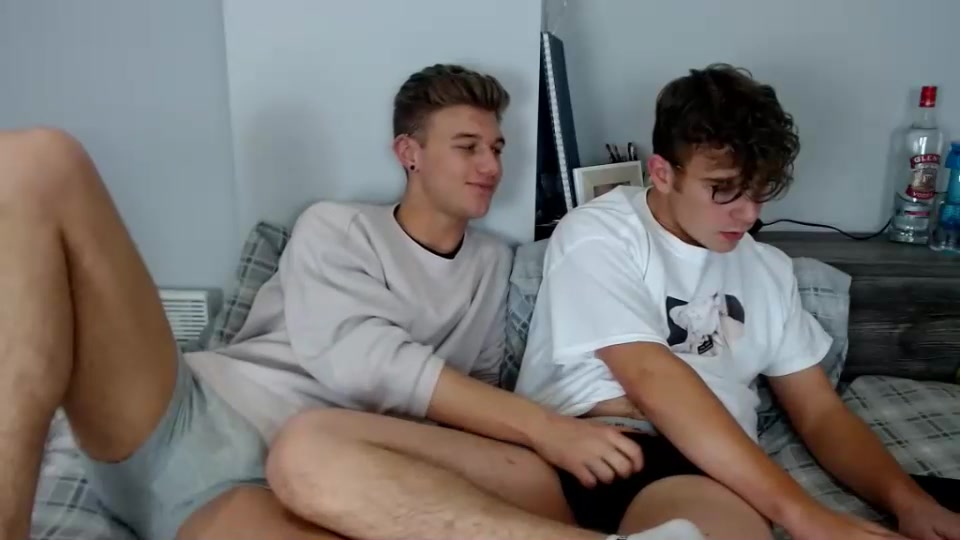 two hot gay twink horny on cam